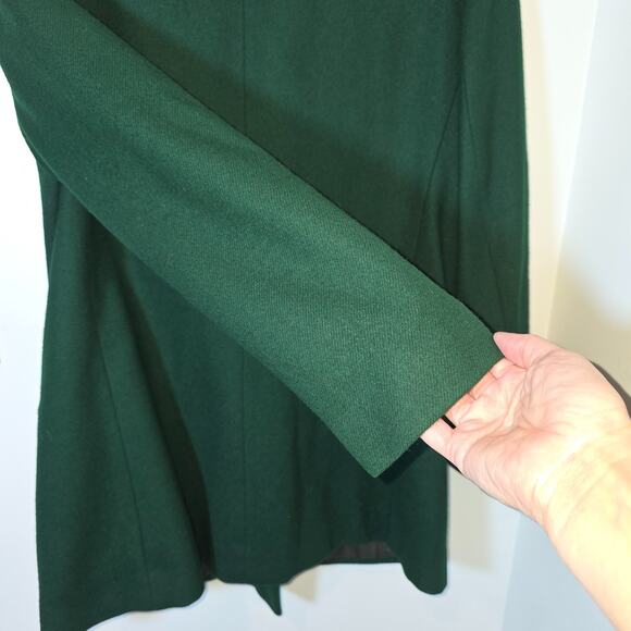 Vintage Military Olive Green Double Breasted Wool Blazer Gold Buttons Size 8 M - Picture 8 of 11